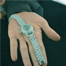 逸风珠宝玉石DIY个性定制防金属塑胶真皮过敏手链淑女时装腕表