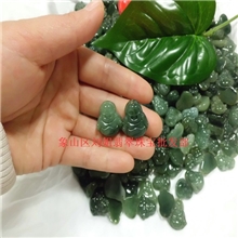 缅甸玉石批发翡翠小号油青玉佛天然翡翠A货保平安弥勒佛吊坠