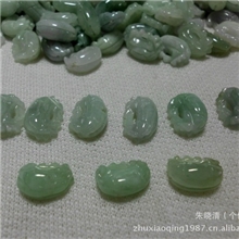 翡翠正品缅甸玉石天然翡翠A货翡翠如意锁长命锁吊坠平安锁