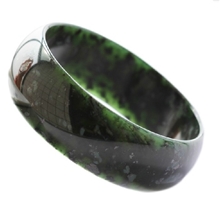 供应a货天然玉石天然玉石手镯正品墨玉加宽手镯天然保健墨绿玉镯