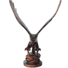 木雕动物工艺品雕刻鹰工艺品批发供应木雕产品木质品