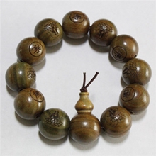 专业经销绿檀佛珠手链宗教礼品收藏佛珠/念珠紫檀木