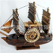 创新艺术个性和品味八音盒中号装饰木制帆船YM805
