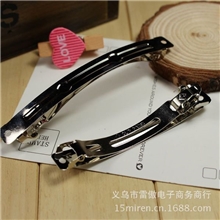 供应优质diy韩国饰品配件CLIPPARIS国产优质二片式弹簧发夹
