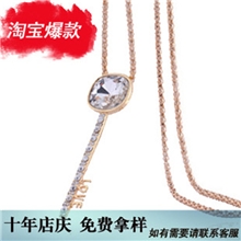 正品抢购2013新款幸运女神开启幸福钥匙毛衣链饰品批发厂家直销