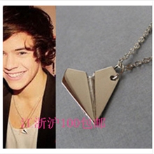英国流行大尺寸onedirection项链纸飞机项链精致版