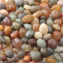 新疆原石玛瑙籽料摆件域石珍藏馆原石天然自然形成呈多色散珠