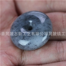 细腻润泽圆润饱满天然青花籽料平安扣和田玉正品