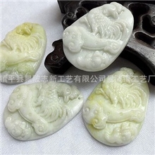 厂家直供玉器吊坠批发蓝田玉吉祥如意挂件