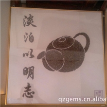 石英石人造石专用独一无二的天然宝石画（木变石）|淡薄以明志