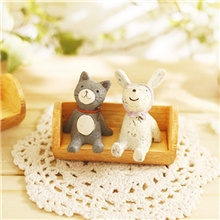 SZB005治愈系zakka杂货迷你树桩小动物摆件首饰品拍摄道具背景