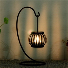 zakka杂货复古南瓜烛台铁艺烛台摆件情侣礼品礼物A05501001