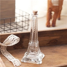 zakka杂货埃菲尔铁塔小号玻璃瓶香水瓶装饰摆件拍摄背景G03801011