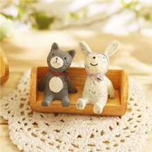 zakka杂货治愈系可爱迷你树桩可放小动物摆件4款入D03501005