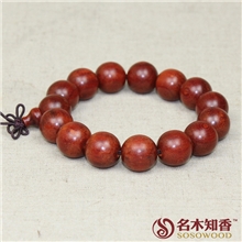 红木厂家批发供应正宗科檀1.5cm佛珠手串男女款