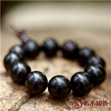 天然黑檀2.0佛珠供应厂家直销低价批发