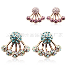 【最低价！金色之秋】钻耳钉满钻小爪耳钉-典雅1606