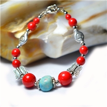 厂家小额混批云南复古民族风饰品批发加工定制藏饰藏银手链SL092