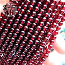 宏伟水晶散珠石榴石批发天然水晶散珠DIY石榴石天然石榴石珠批发