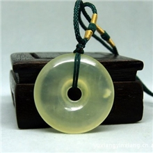 天然冰种岫玉平安扣纳福保平安岫玉挂件