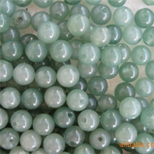 DIY散珠8MM油青普通玉石珠手链项链腰链好搭档