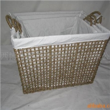 专业厂家直销草编套三收纳篮储物篮水草制品