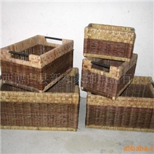 水草编储物篮植物编织工艺品收纳篮批发草编