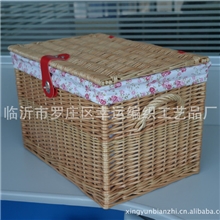 专业生产柳编柳编筐柳编篮临沂柳编野餐篮酒店污衣篮