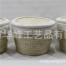 厂家直销金色麦粟饼筐麦香饼家收纳筐麦粟饼收纳筐筐编织