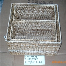 供应厂家直销优质纯手工编织香蕉叶置物篮/储物筐植物编织工艺品