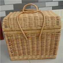 厂家批发柳编野餐篮柳野餐篮野餐篮套装编织野餐蓝山东柳编