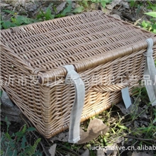 临沂柳编野餐篮柳条野餐篮柳编篮子野餐蓝柳条野餐蓝