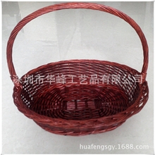 专业生产厂家供应圣诞礼品篮柳编柳篮