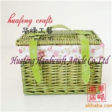 生产厂家专业供应柳编柳篮化妆品收纳篮