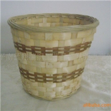竹篮子厂家圆桶形竹编竹篓A级绿色环保竹编产品竹篮子手工