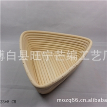 三角形藤篮藤木工艺欧式面包发酵篮乡村面包模水果篮收纳篮