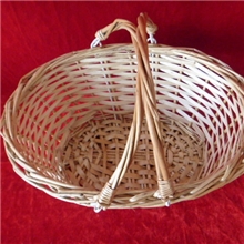 供应礼品工艺品柳编双把篮