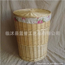 供应柳编工艺品柳篮脏衣篮