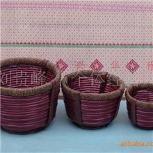 诚信生产、加工、批发高质量，新花样花篮柳编工艺品！