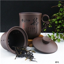 厂家定制供应各种宜兴原矿紫砂杯带内胆茶隔全店混批超优惠