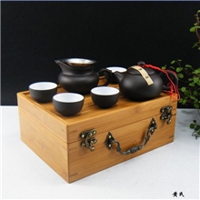茶具茶盘紫砂茶具竹盒旅行套装承接礼品定做LOGO厂家直销
