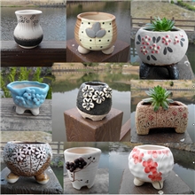 韩式系列陶瓷花盆多肉花盆厂家批发创意花器款式多8518