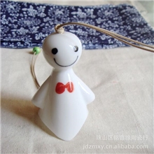 热销陶瓷工艺品景德镇新款贴花晴天娃娃风铃地摊批发厂家直销