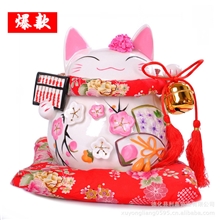 厂家直销陶瓷招财猫批发日式陶瓷招财猫陶瓷存钱罐Z02