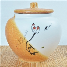 厂家直销:哑光釉密封储物罐陶瓷茶叶罐创意茶叶罐新品茶叶罐