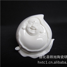 德化陶瓷汽车摆件弥勒佛瓷器弥勒佛汽车摆件德化白瓷香水摆件