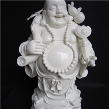 德化陶瓷弥勒佛德化白瓷工艺品摆件瓷器佛像家居摆件佛具用品