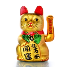 供应17寸创意陶瓷家居礼品工艺品电镀金招财猫新居开业礼品批发