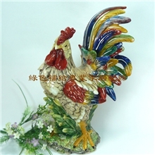 方亚器宇轩昂大公鸡摆件镇宅辟邪商务礼品新居装饰1120C
