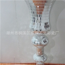 【厂家直销】供应精美氧化镁陶瓷花瓶-白色、银色双球杯系列